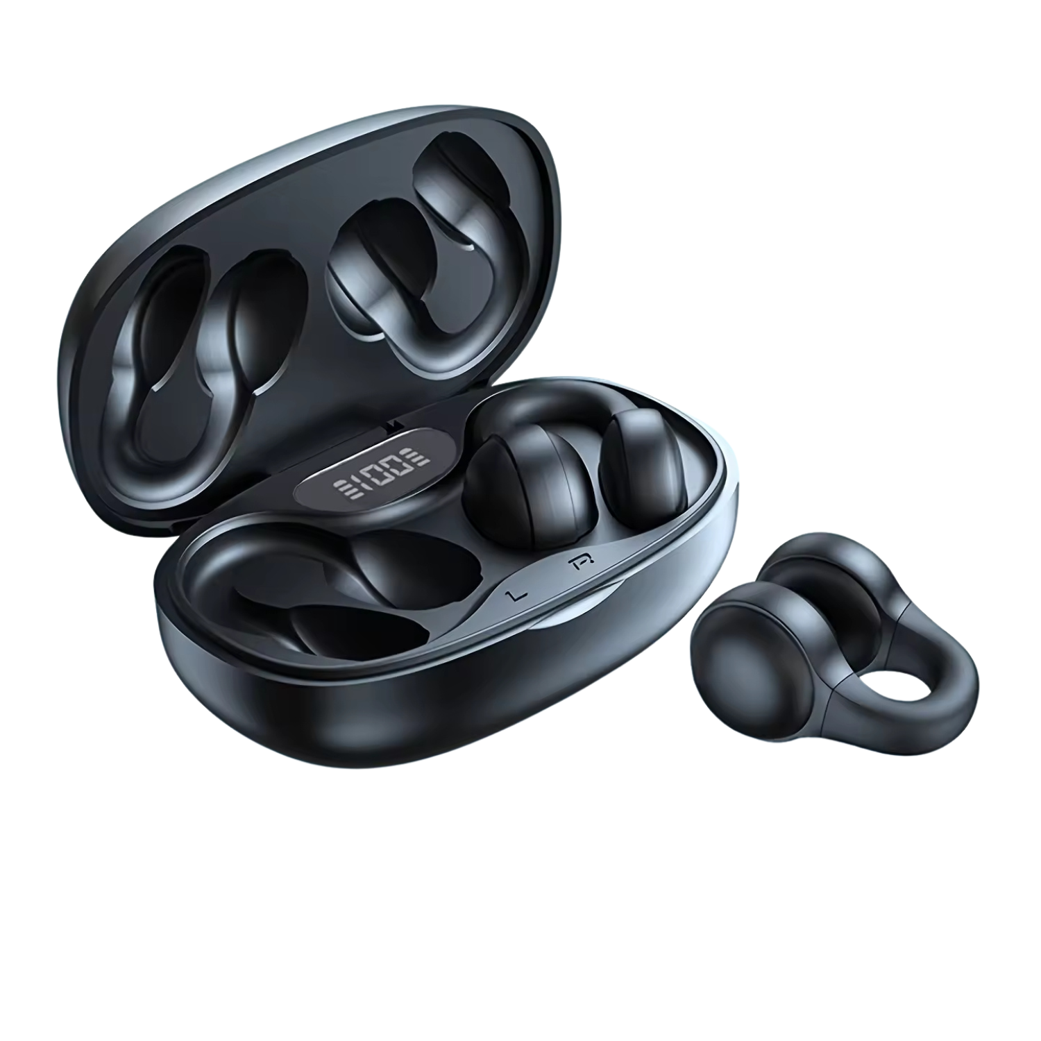 AIR Active 3.0 Matte Black Sport Earbuds (Open Ear True Wireless Headphones) - Friendie Pty Ltd
