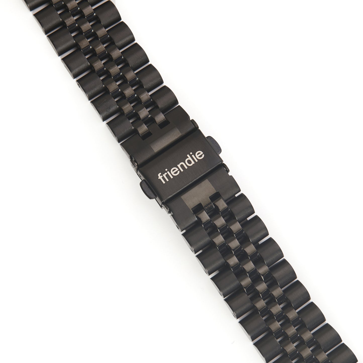 Stainless Steel Link Bracelet Band - The Perth in Black - Compatible with Apple Watch Size 38mm to 41mm - Friendie Pty Ltd