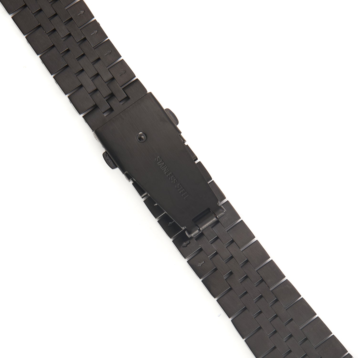 Stainless Steel Link Bracelet Band - The Perth in Black - Compatible with Apple Watch Size 38mm to 41mm - Friendie Pty Ltd