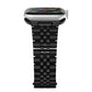 Stainless Steel Link Bracelet Band - The Perth in Black - Compatible with Apple Watch Size 38mm to 41mm - Friendie Pty Ltd