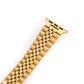 Stainless Steel Link Bracelet Band - The Perth in Gold - Compatible with Apple Watch Size 38mm to 41mm - Friendie Pty Ltd