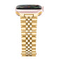 Stainless Steel Link Bracelet Band - The Perth in Gold - Compatible with Apple Watch Size 38mm to 41mm - Friendie Pty Ltd