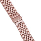 Stainless Steel Link Bracelet Band - The Perth in Rose Gold - Compatible with Apple Watch Size 38mm to 41mm - Friendie Pty Ltd