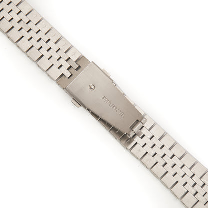 Stainless Steel Link Bracelet Band - The Perth in Silver - Compatible with Apple Watch Size 38mm to 41mm - Friendie Pty Ltd