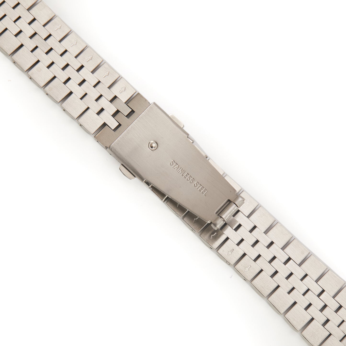 Stainless Steel Link Bracelet Band - The Perth in Silver - Compatible with Apple Watch Size 42mm to 45mm - Friendie Pty Ltd