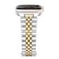 Stainless Steel Link Bracelet Band - The Perth in Silver and Gold - Compatible with Apple Watch Size 42mm to 45mm - Friendie Pty Ltd