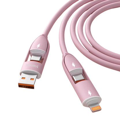 Core 4‑in‑1 Charging Cable (1.0m) - Pink - Friendie Pty Ltd