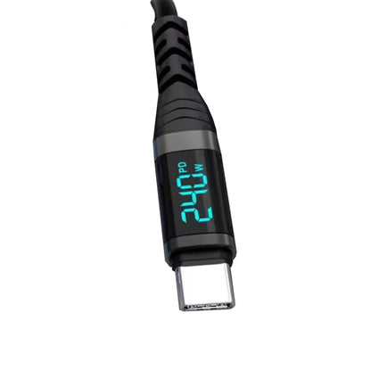 Elite USB-C to USB-C 2.0M Charging Cable - Black Liquid Silicone - Friendie Pty Ltd