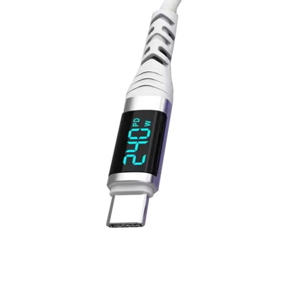 Elite USB-C to USB-C 2.0M Charging Cable - White Liquid Silicone - Friendie Pty Ltd