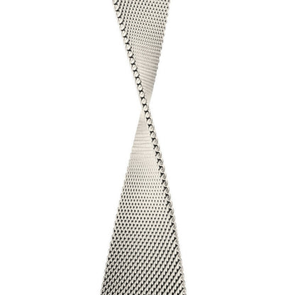 Stainless Steel Link Woven Mesh Infinite Loop Band - The Melbourne in Starlight Large - Compatible with Apple Watch Size 42mm to 45mm - Friendie Pty Ltd