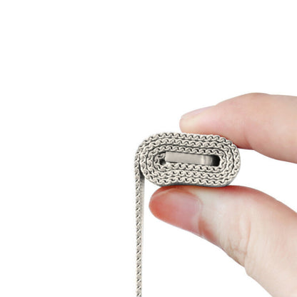 Stainless Steel Link Woven Mesh Infinite Loop Band - The Melbourne in Starlight - Compatible with Apple Watch Size 38mm to 41mm - Friendie Pty Ltd