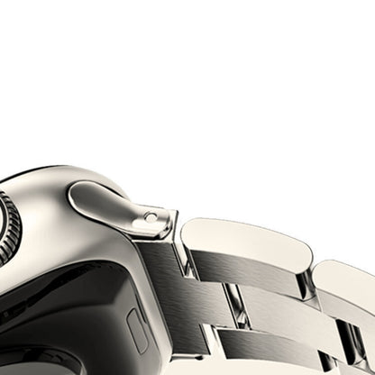 Stainless Steel Link Bracelet Band - The Sydney in Titanium Large - Compatible with Apple Watch Size 42mm to 45mm - Friendie Pty Ltd