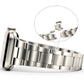 Stainless Steel Link Bracelet Band - The Sydney in Titanium Large - Compatible with Apple Watch Size 42mm to 45mm - Friendie Pty Ltd