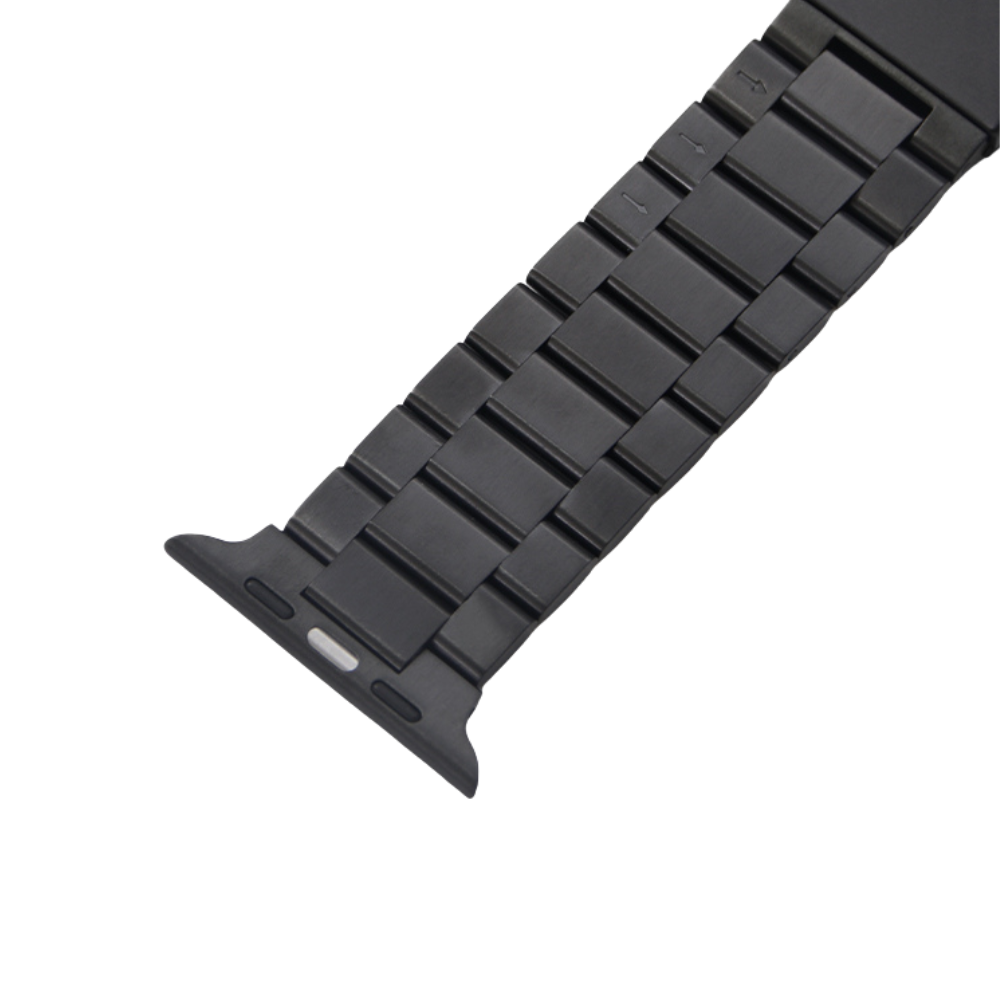 Stainless Steel Link Bracelet Band (Ultra) – The Sydney Ultra in Black – Compatible with Apple Watch Ultra (Friendie size Large) - Friendie Pty Ltd