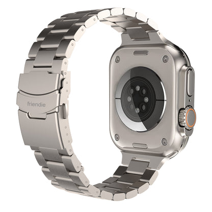 Stainless Steel Link Bracelet Band (Ultra) – The Sydney Ultra in Titanium – Compatible with Apple Watch Ultra (Friendie size Large) - Friendie Pty Ltd