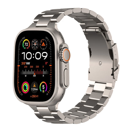 Stainless Steel Link Bracelet Band (Ultra) – The Sydney Ultra in Titanium – Compatible with Apple Watch Ultra (Friendie size Large) - Friendie Pty Ltd