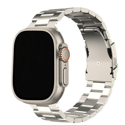 Stainless Steel Link Bracelet Band (Ultra) – The Sydney Ultra in Titanium – Compatible with Apple Watch Ultra (Friendie size Large) - Friendie Pty Ltd