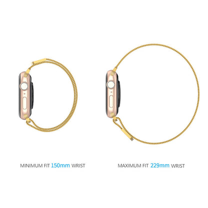 Stainless Steel Link Woven Mesh Infinite Loop Band - The Melbourne - Compatible with Apple Watch - Friendie Pty Ltd