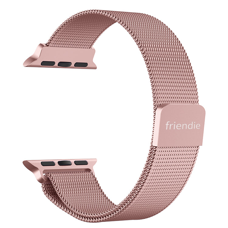 Stainless Steel Link Woven Mesh Infinite Loop Band - The Melbourne - Compatible with Apple Watch - Friendie Pty Ltd